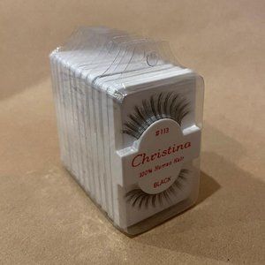 12 Pack Eyelashes Black #113 by Christina